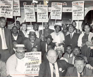 Local 810 members show their support for the March on Washington for Jobs and Freedom, 1963.